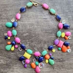 Charming Charlie Stone & Chrystal Necklace